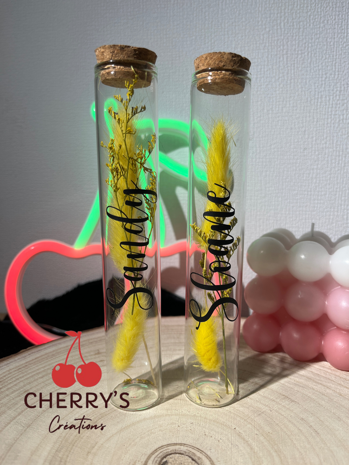 Tube fleurs séchées