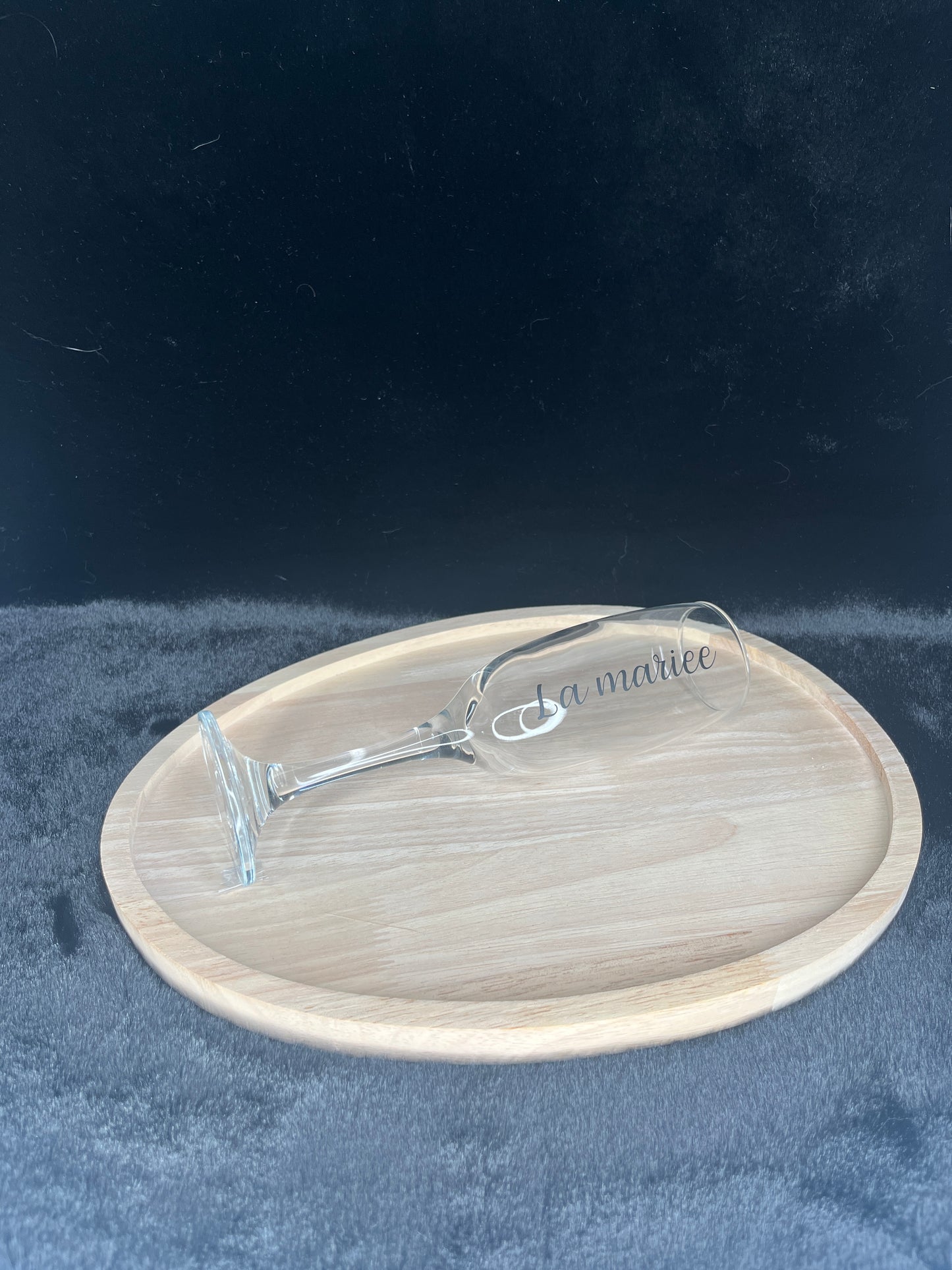Flûte en verre personnalisée