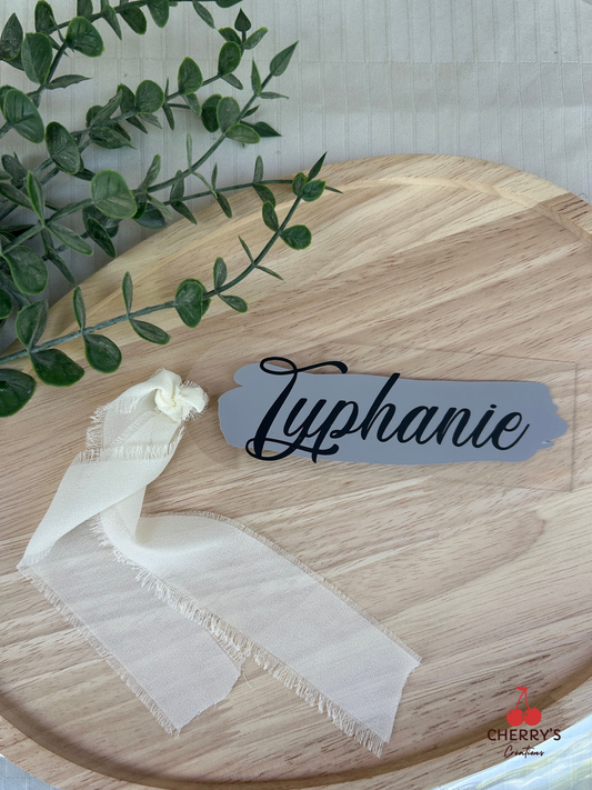 Marque-page – Prénom calligraphié